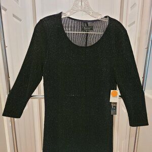 Brand new Trixxi black  glittery  comfortable dress.  Size Large.